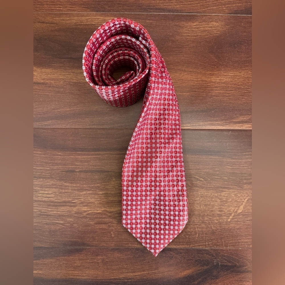 End Of Season Saledavid Taylor Collection Vintage 100% Silk Red Necktie